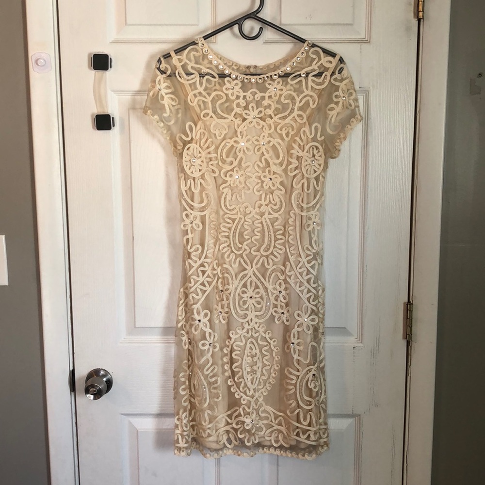 Gorgeous lace overlay dress